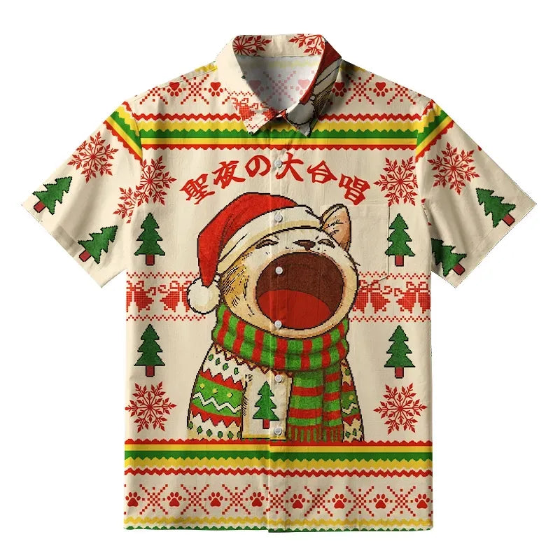 Japanese Kyoto Lion Button-up Shirt