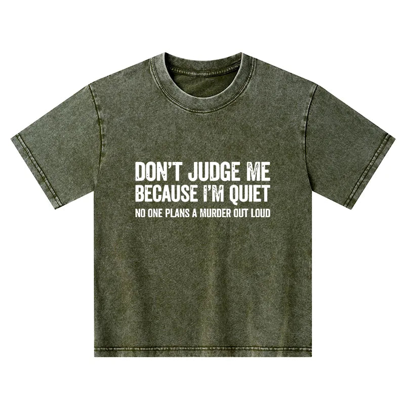 Kyoto-Lion Sarcastic Funny Quote Kids Washed T-Shirt