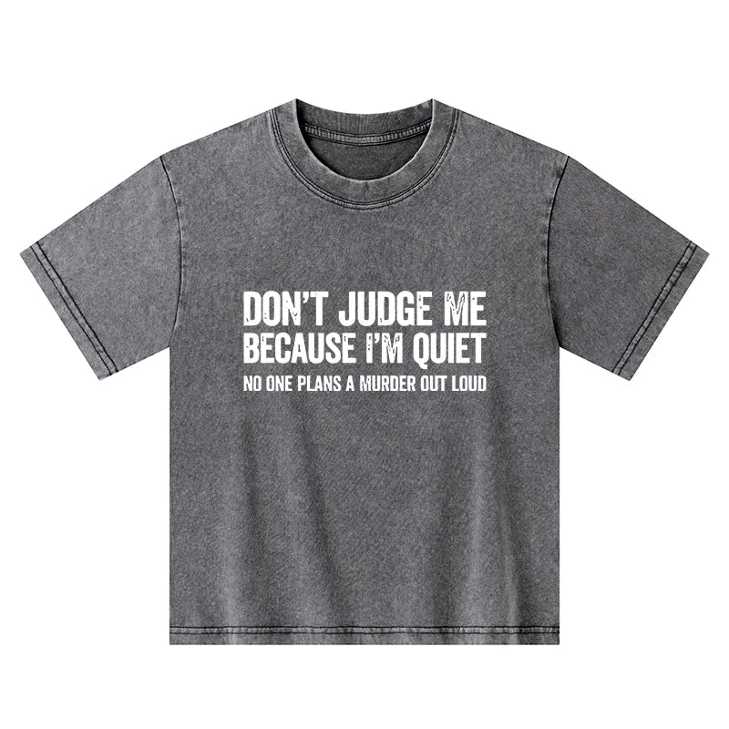 Kyoto-Lion Sarcastic Funny Quote Kids Washed T-Shirt