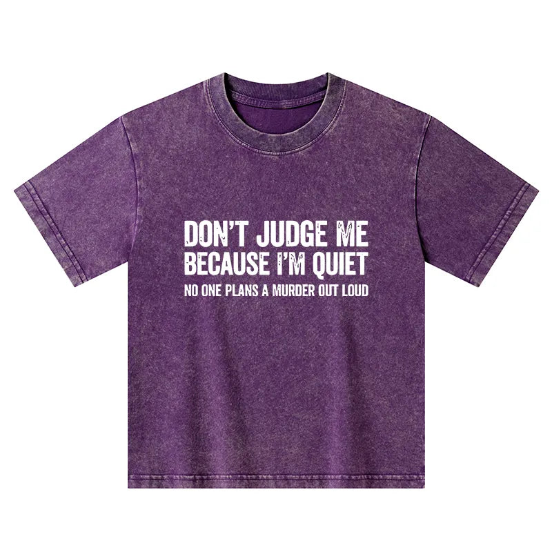 Kyoto-Lion Sarcastic Funny Quote Kids Washed T-Shirt