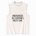 Funny Washed Tank for Everyday Wear