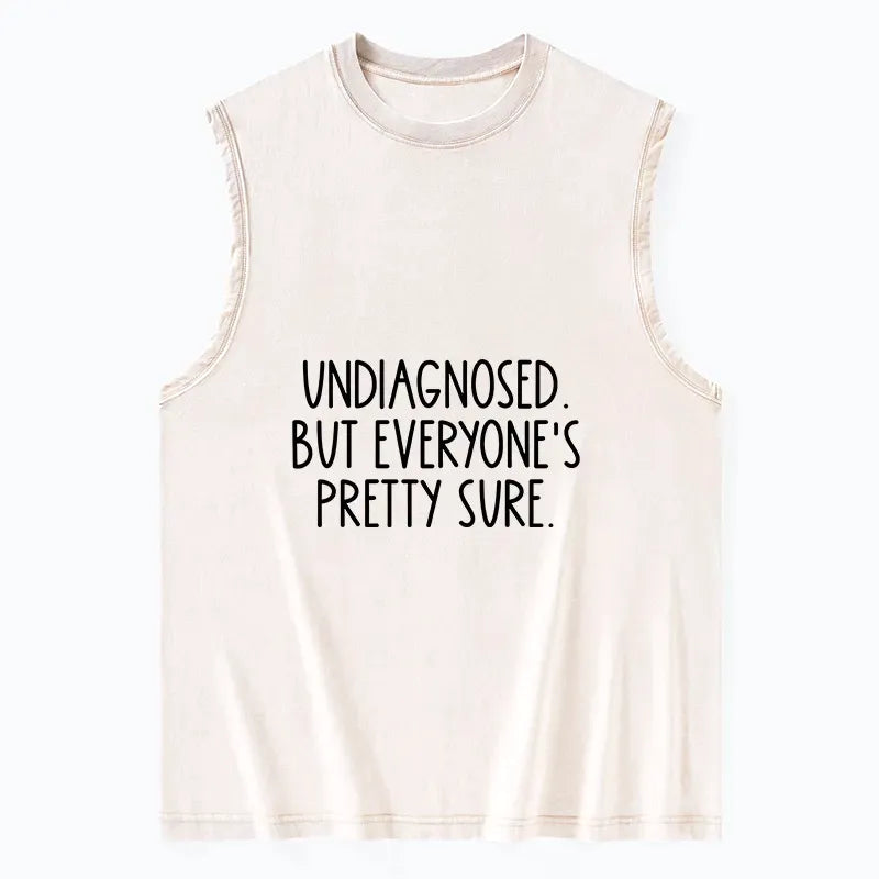 Funny Washed Tank for Everyday Wear