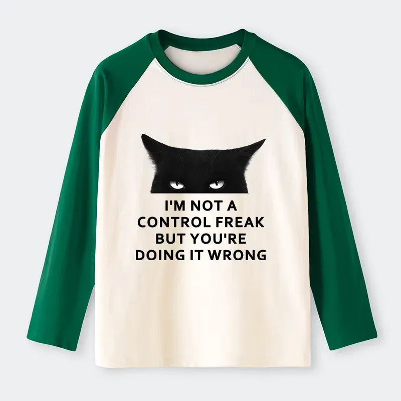 unisex cotton raglan tee for daily wear