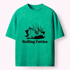 Funny Cat Meme Washed T-Shirt for Men