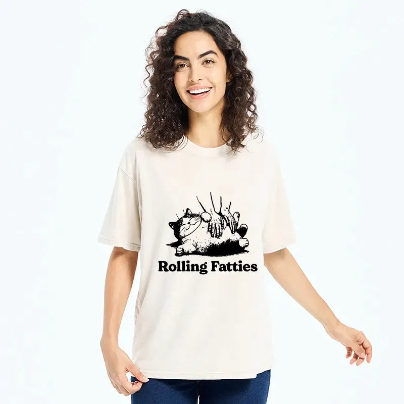 Japanese Cat Massage T-Shirt Gift for Him