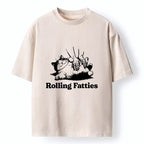Soft Comfortable Cat Meme Tee for Daily Wear
