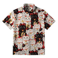Japanese Lucky Cat Button-up Shirt