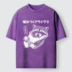Vintage raccoon t-shirt for daily wear