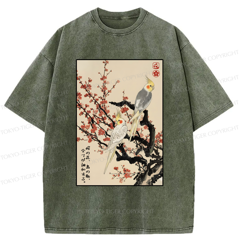 japanese vintage washed t-shirt for daily wear