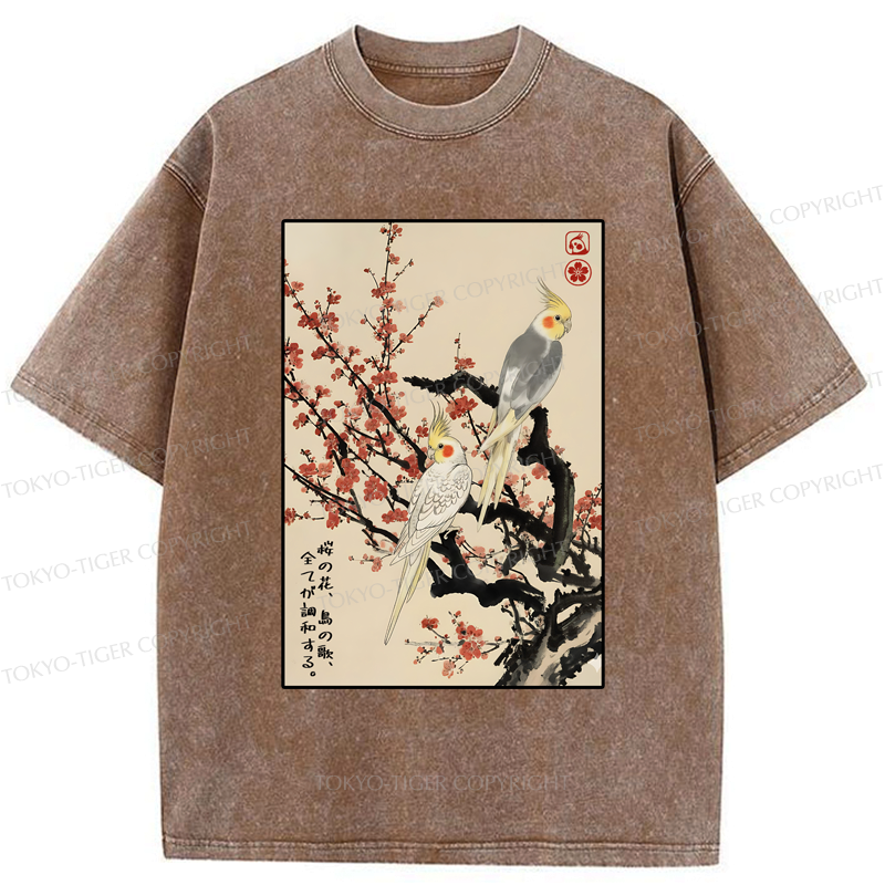 japanese vintage washed t-shirt for daily wear