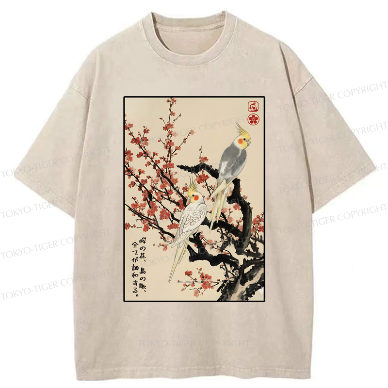 japanese vintage washed t-shirt for daily wear