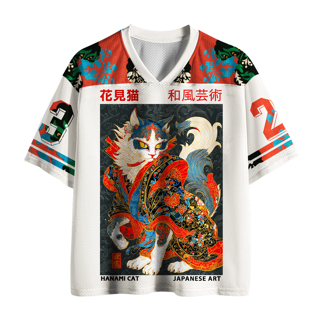 Japanese Ukiyoe Mesh Jersey for Men