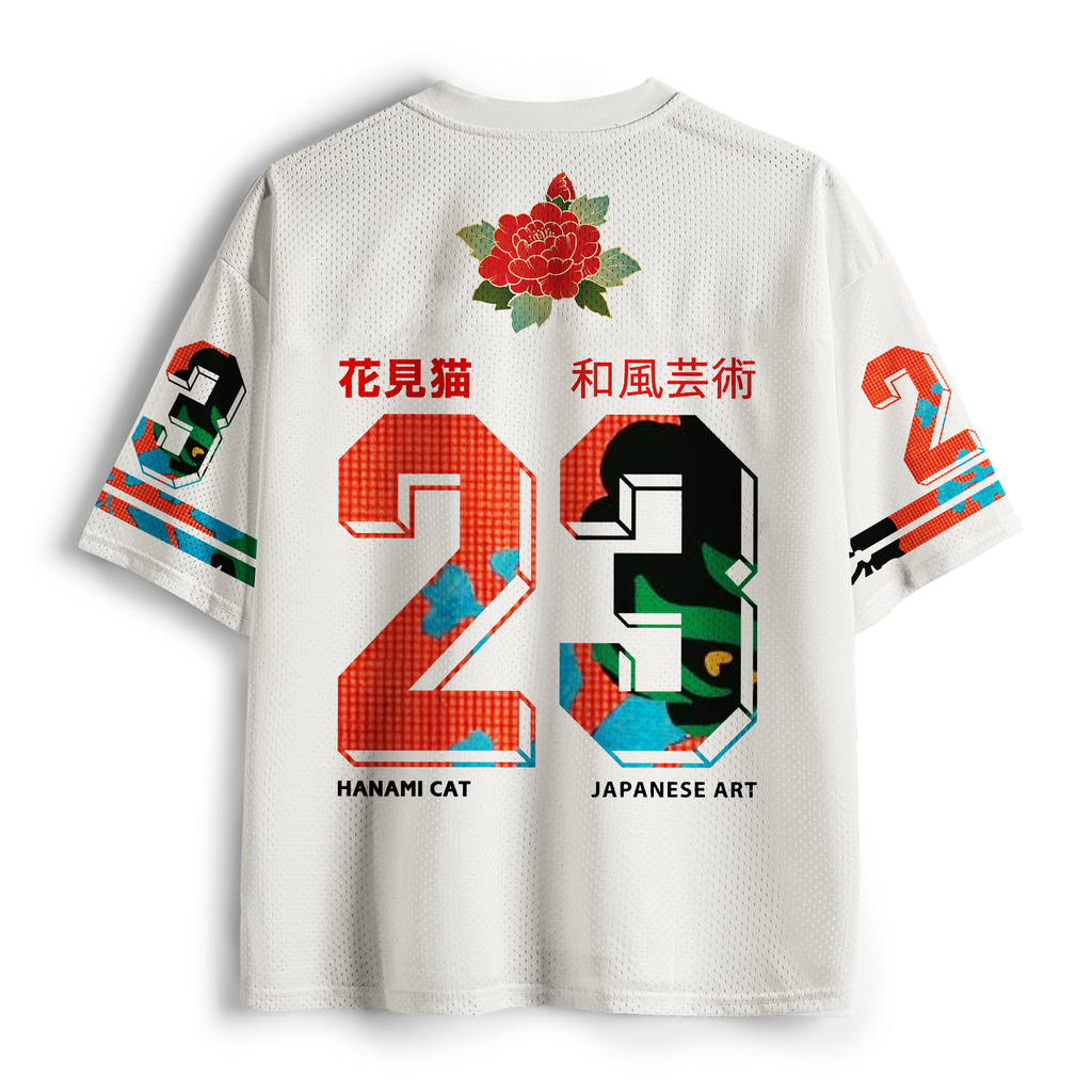 Japanese Ukiyoe Mesh Jersey for Men