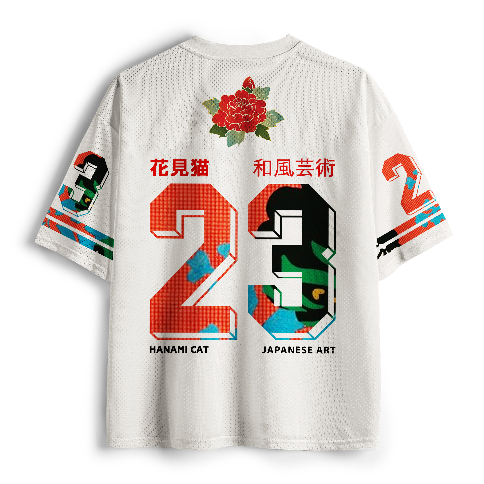 Japanese Ukiyoe Mesh Jersey for Men