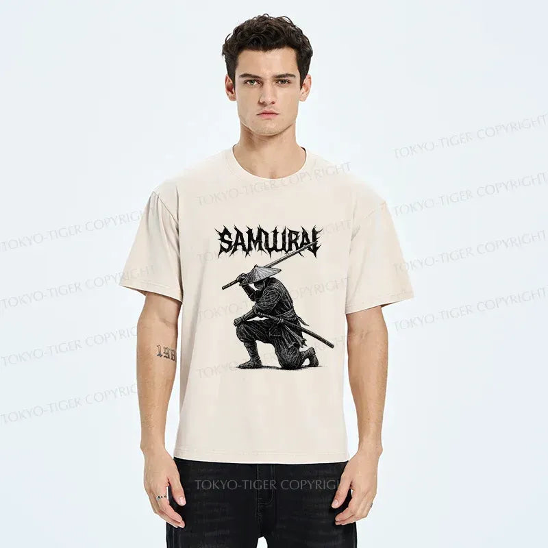 Japanese Samurai T-Shirt for Summer Vacation