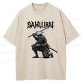 Kyoto-Lion Retro Samurai Washed T-Shirt