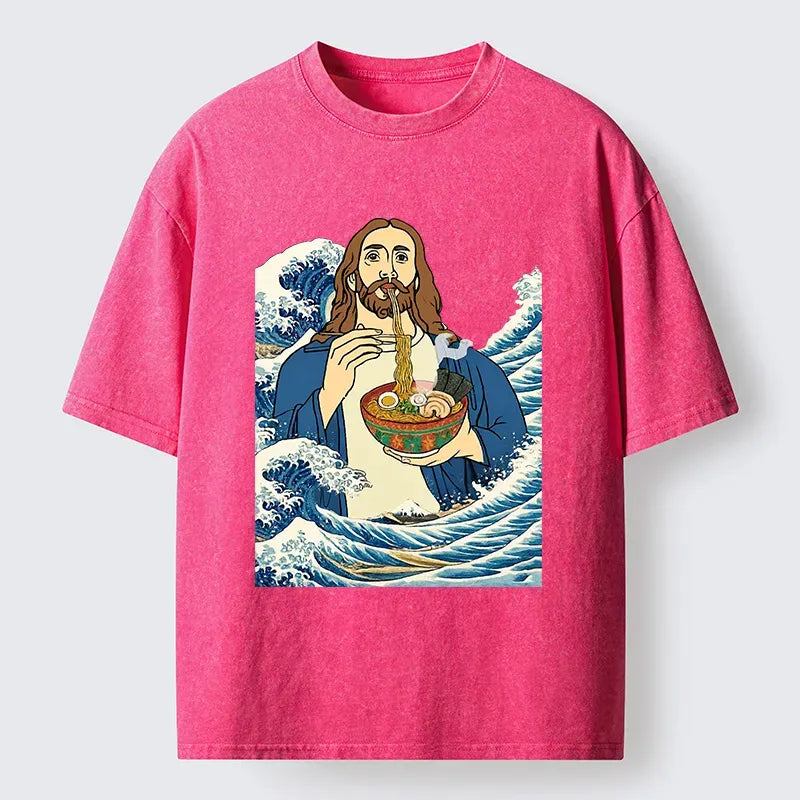 Japanese Vintage Lion Ramen T-Shirt