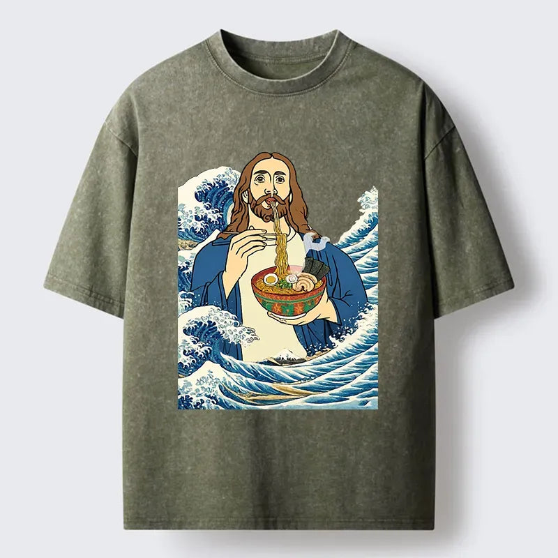 Kyoto God Eats Ramen Washed Tee