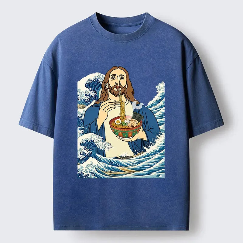 Kyoto God Eats Ramen Washed Tee