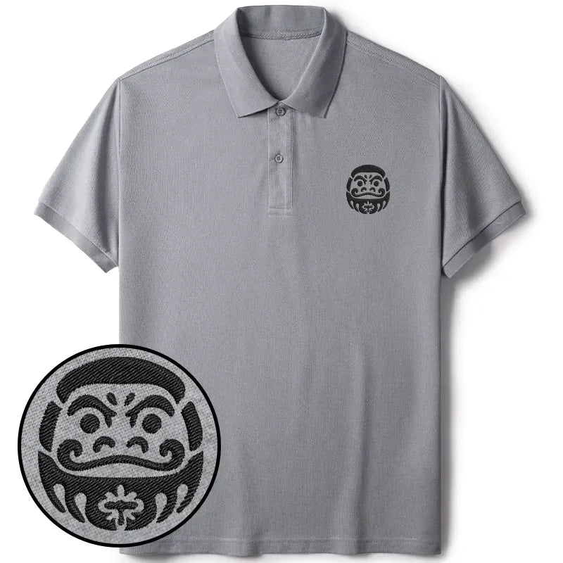 Vintage Japanese Daruma Polo for Daily Wear