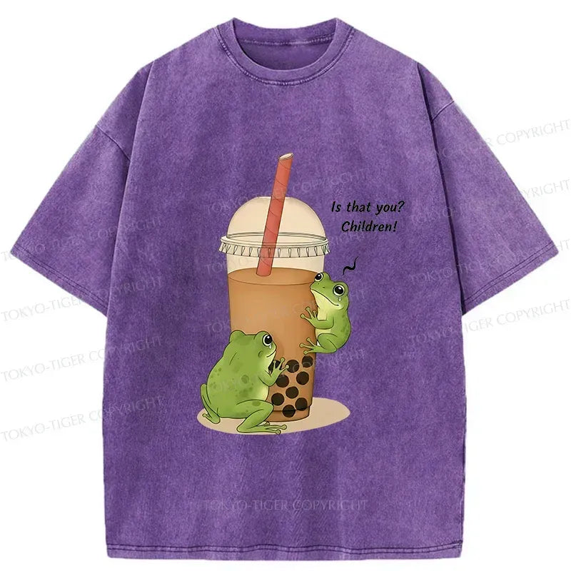 Japanese Frog Looking for Tadpoles T-Shirt
