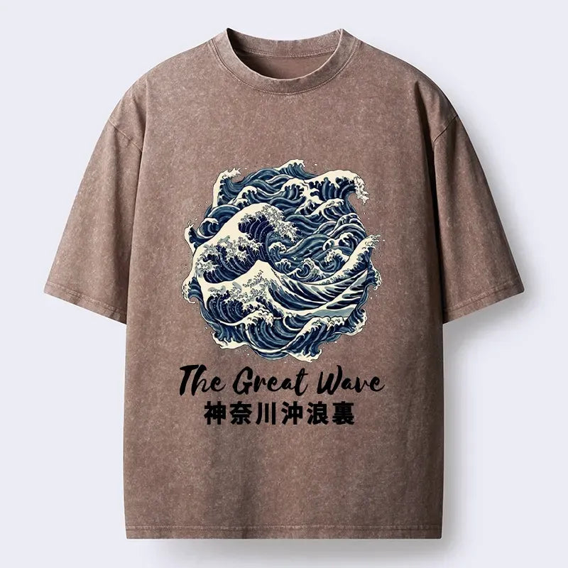 Great Wave Japanese Art Tee for Summer Vacation