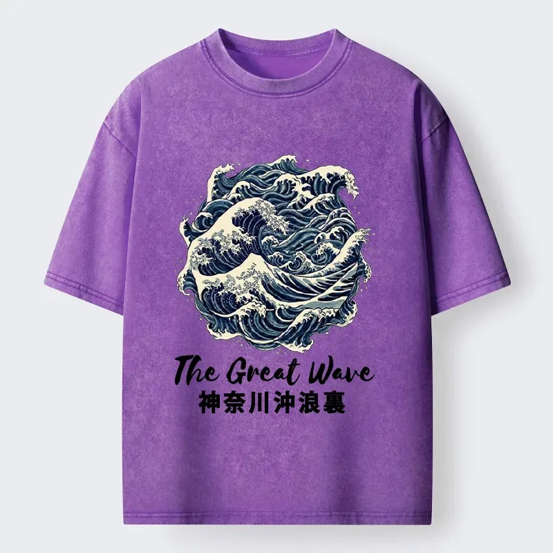 Great Wave Japanese Art Tee for Summer Vacation