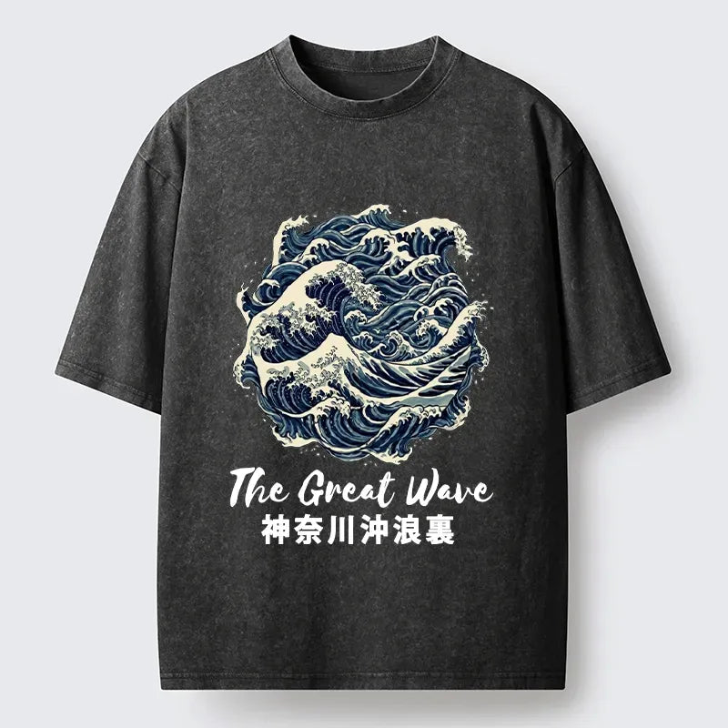 Great Wave Japanese Art Tee for Summer Vacation