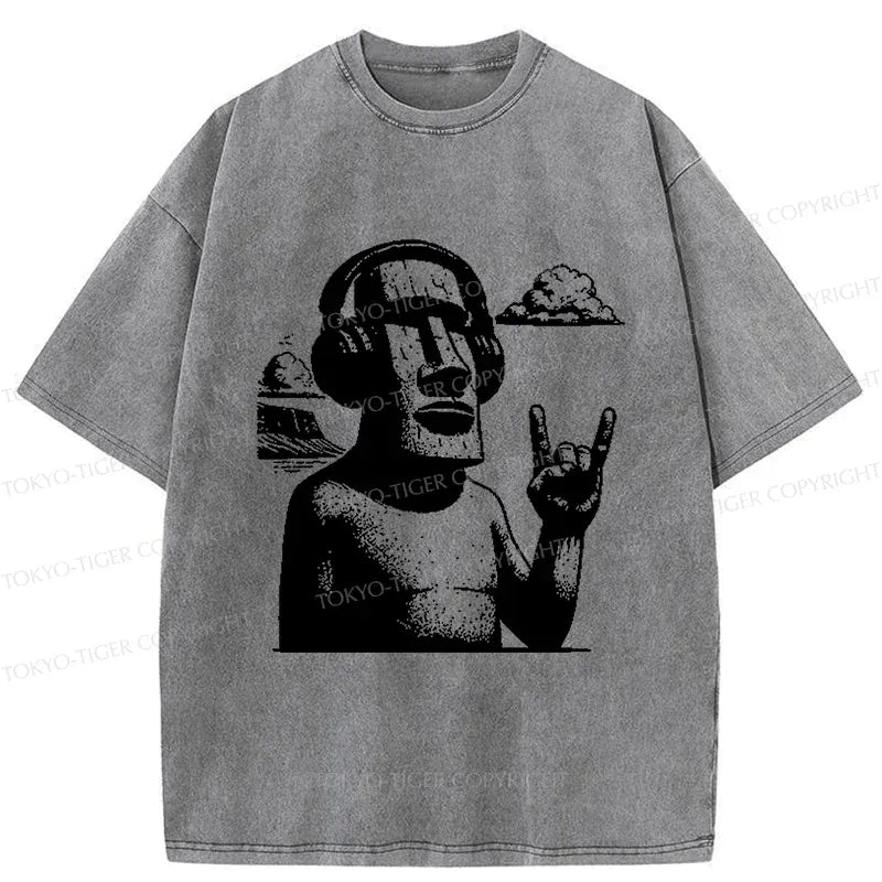 Easter Island Statues T-Shirt for Summer Vacation