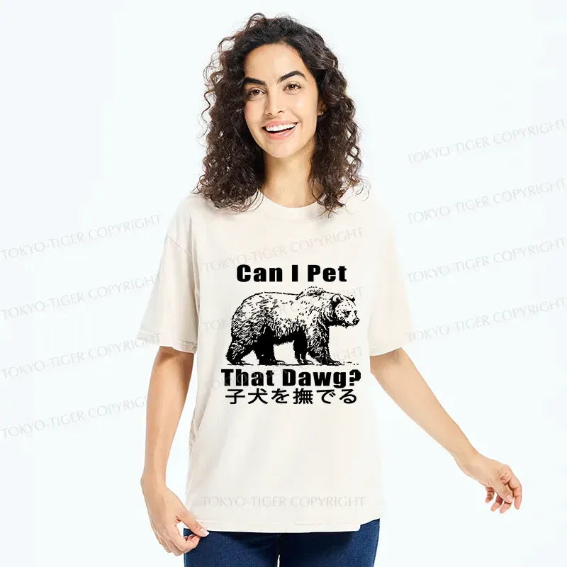 Kyoto-Lion Pet The Bear Washed T-Shirt