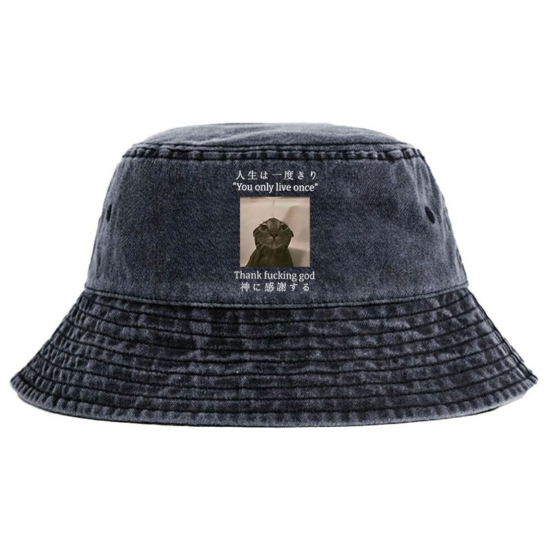 Japanese Washed Bucket Hat for Daily Wear