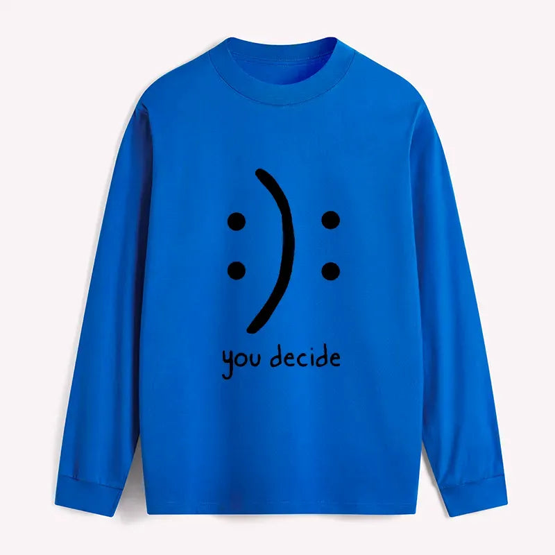 Kyoto-Lion Laugh Or Sad Classic Long Sleeve T-Shirt