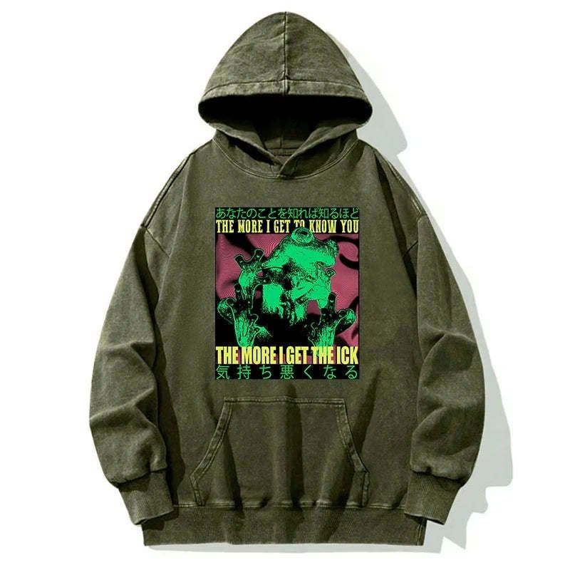 vintage japanese frog hoodie free shipping