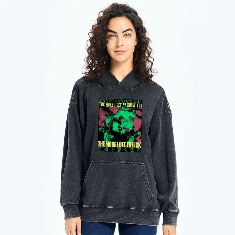 scary frog japanese hoodie for spring
