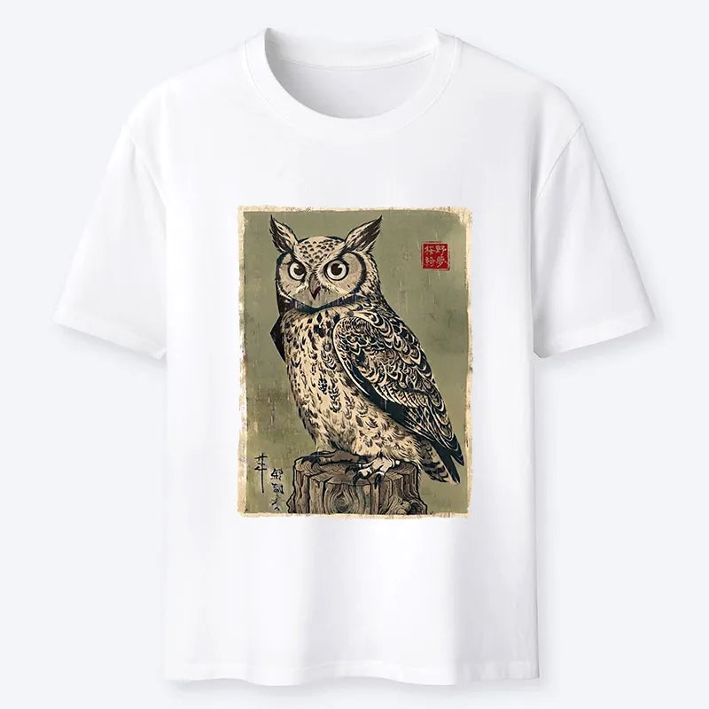 Kyoto-Lion Wise Forest Owl Classic T-Shirt