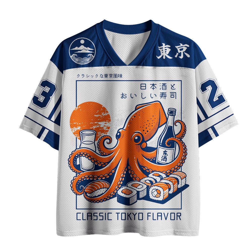 Kyoto-Lion Tokyo Octopus Sushi Mesh Jersey