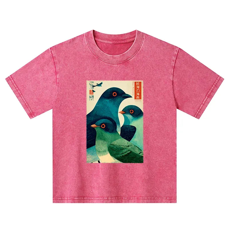 Japanese Kids Washed T-Shirt