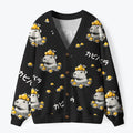 Kyoto-Lion Cute Capybara And Lemon Ugly Cardigan Sweater