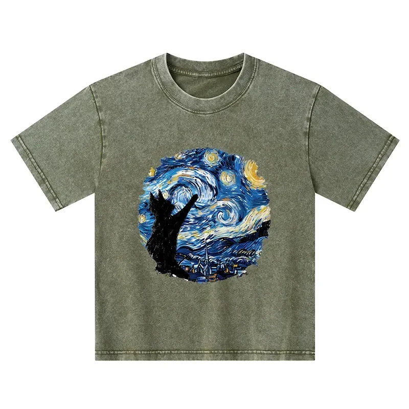 Trending Black Cat Kids T-Shirt