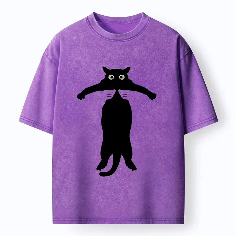 Japanese Washed Cat Tee Daily Wear