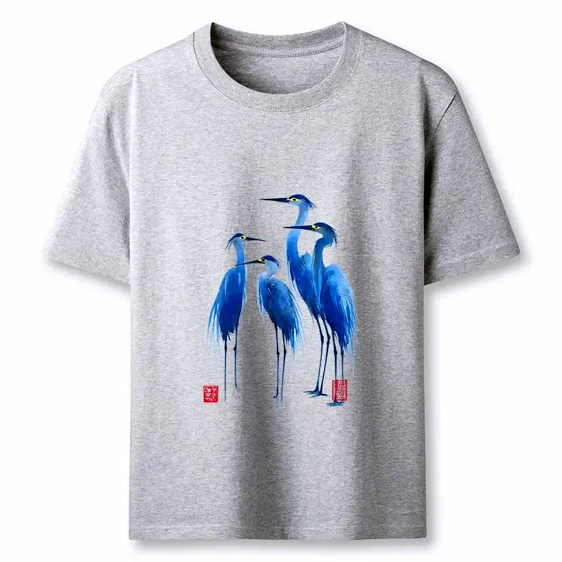 Great Blue Herons Art Tee for Men
