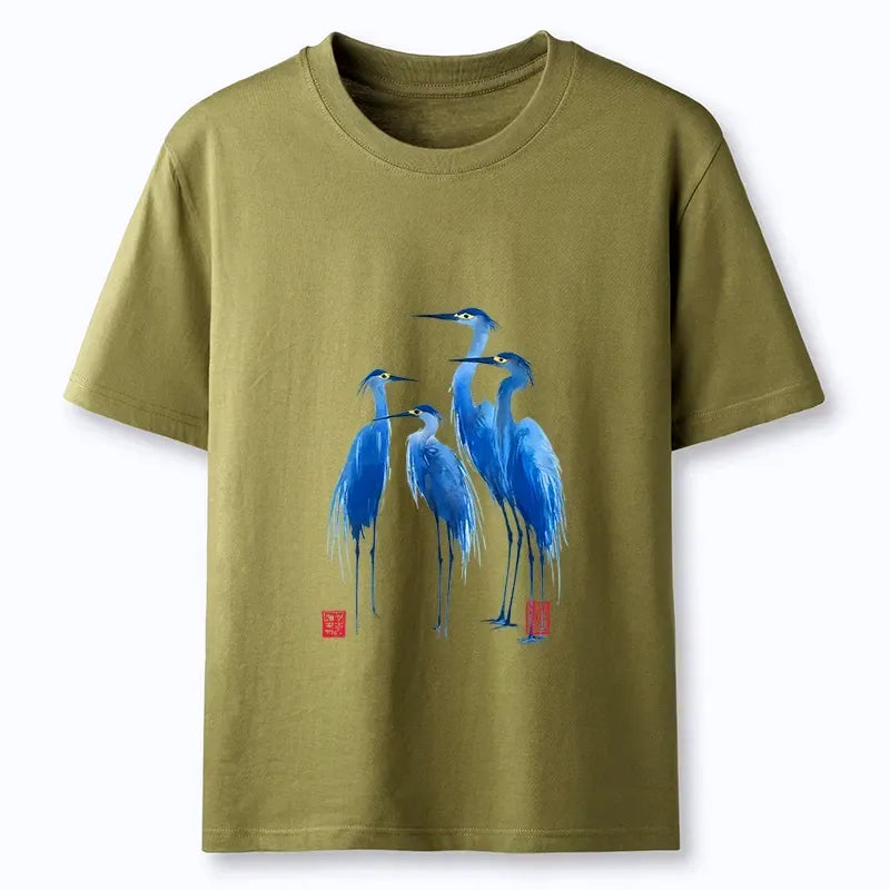 Great Blue Herons Art Tee for Men