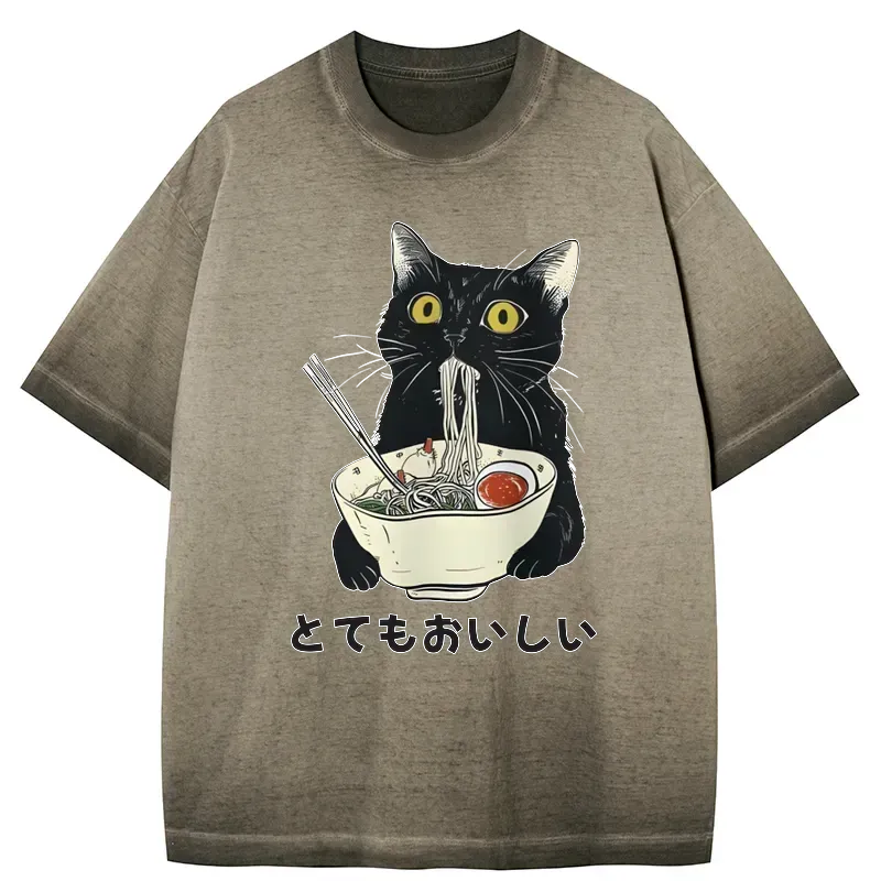 kyoto lion gradient washed t-shirt