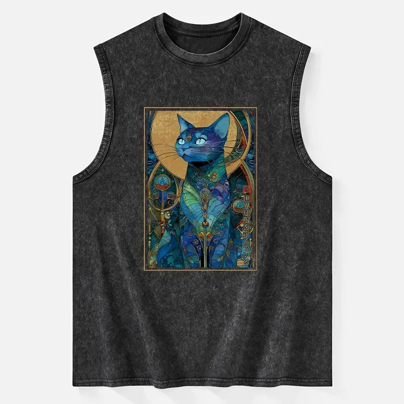 Funny Cat Tank Top for Streetwear