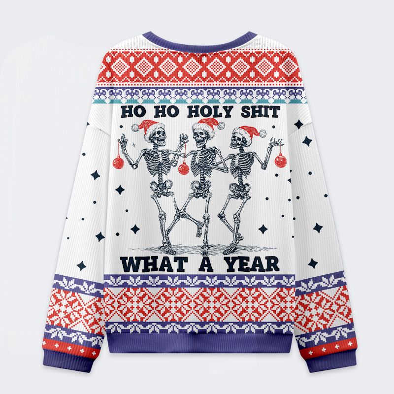 Kyoto-Lion Merry Bone-Mas Christmas Ugly Sweatshirt