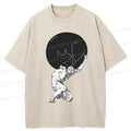 Vintage Kyoto Lion Cat T-Shirt for Casual Wear