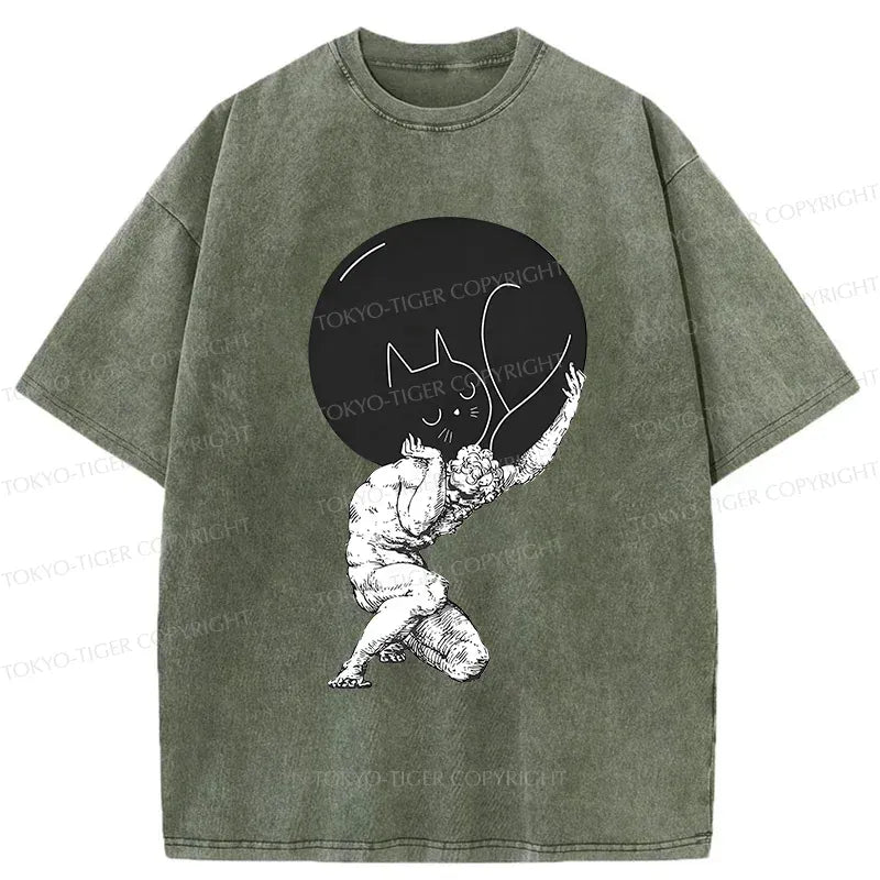 Kyoto Lion Stone Statue Cat T-Shirt
