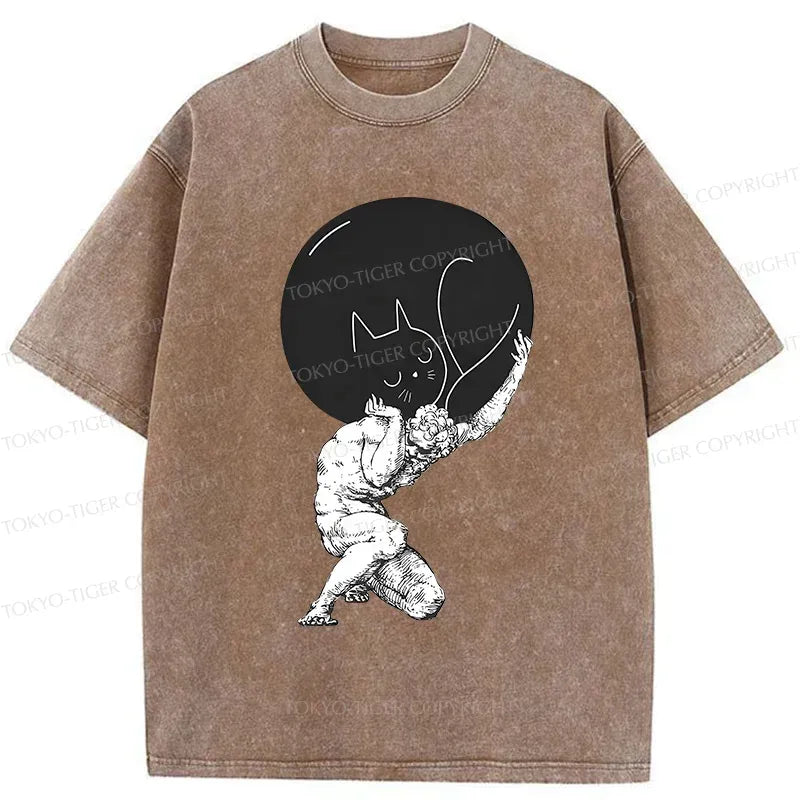 Kyoto Lion Stone Statue Cat T-Shirt