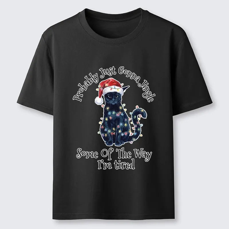 Kyoto-Lion Tired Christmas Cat Meme Classic T-Shirt