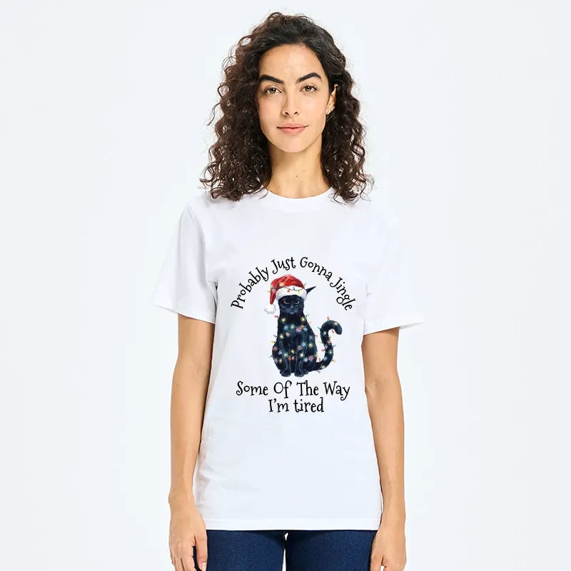 Kyoto-Lion Tired Christmas Cat Meme Classic T-Shirt
